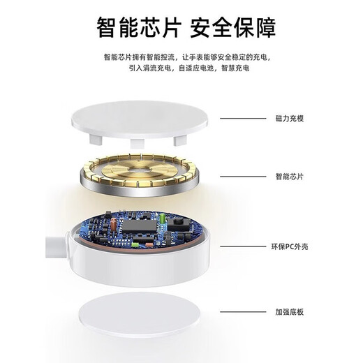 胜粒适用苹果手表充电器iwatchS9/8/7/6/5/4/3代SE/Ultra快充AppleWatchUSB口magsafe无线磁吸充电底座 【USB接口】磁力快充线
