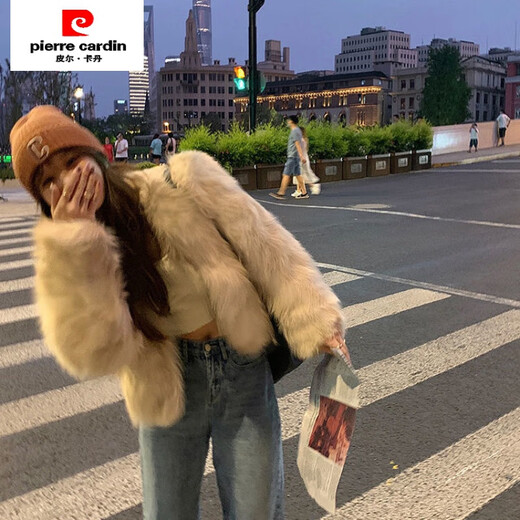 Veste Pierre Cardin pour femmes automne et hiver Nouveau toka imitation Fox FOR FURTER INTERNET CÉLÉBRITÉ JEUNE CORÉAN IMITATION FURME FEMMES HIDER CHEET DE FURS HID