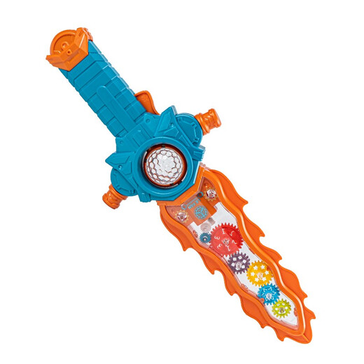 
Smart little expert sword toys children's laser sword baby cool luminous gear plastic knife sound and light large king holy sword boy [orange] cool gear sound and light sword 9710 battery model 3 sections number 5 + screwdriver