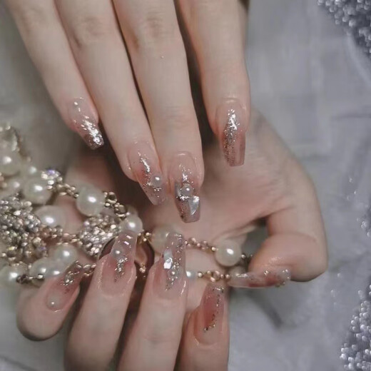 Zhenyue 2025 Nuevo modelo con estilo corto de armadura, lujuriosa manicura manicura arte de uñas uñas manchas de uñas faltas BY1047# Crystal Purple Butterfly 1 pieza Kit de herramienta portátil