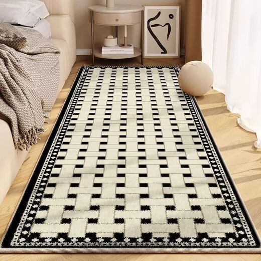 Alfombra de habitación para niñas de dormitorio imitación espesa de cachemira manta de la noche de la noche de la cabecera de altura y resistencia a la tierra hogar gran área j1517c villano marrón oscuro cajas de cajas de cajas de cebo de cebo 120 veces 160.5 cm