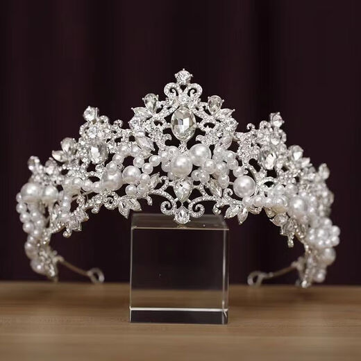 Lingchuan Korean style bridal wedding headdress, wedding dress, tassel forehead ornaments, hair accessories, super fairy atmosphere, high-end crown, photo and makeup accessories, single crystal forehead ornaments