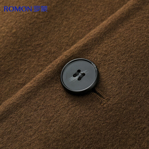 Lomon wool double-sided woolen coat men's autumn and winter mid-length suit collar woolen windbreaker jacket men's clothing