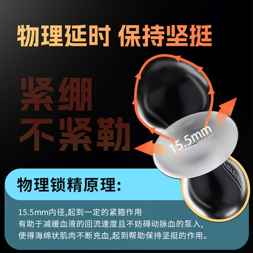 杜蕾斯 金刚持久环 物理持久 延长时环 成人情趣性用品 男用 锁精环 性玩具房事辅助玩具 durex