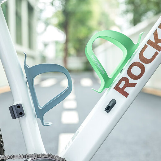 Rock Brothers Bicycle Water Bottle Rack Mountain Bike Road Bike Aluminum Alloy Water Cup Rack Cycling Equipment Cycling Accessories Cloud Carbon Black - With Installation Tools + Screws