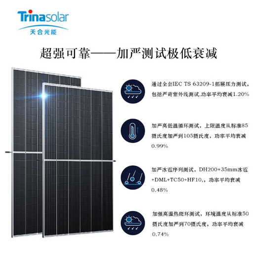 Panneaux photovoltaïques à puissance bordelle à double face au niveau double face 650-660-680-695