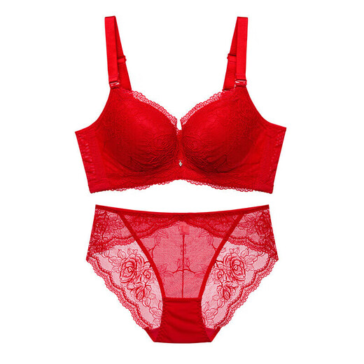 Oudifen underwear women's push-up small breasts show big bra sexy lace beautiful back adjustment bra XB3109