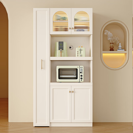 Xibao sideboard and wine cabinet integrated wall-mounted multi-functional solid wood storage cabinet modern minimalist living room tea cabinet kitchen cupboard sideboard 60*40*200-ecological board package installation