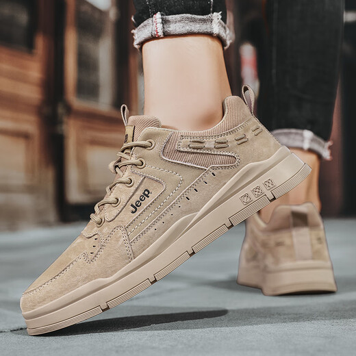 Jeep Workwear Shoes для мужчин осень и зимние новые продукты открытые повседневные кожаные туфли для мужчин для мужчин в британском стиле Удобные низкие ботинки Martin.