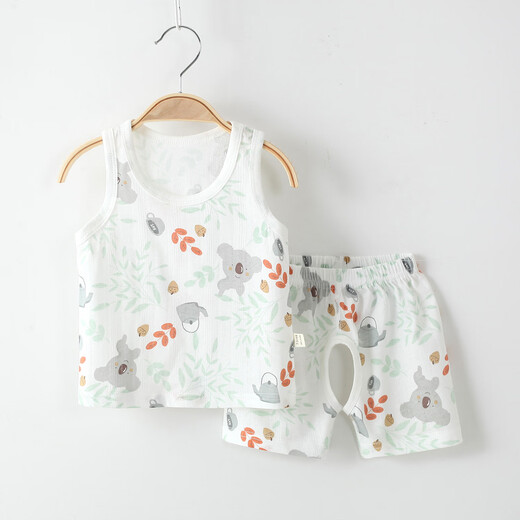 Binli Cat Children's Vest Shorts Summer Maison mince Coton Coton désossé A Classe sans manches Sans manches manches sans manches à manches manches sans manches manches sans manches