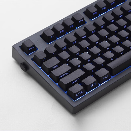 腹灵mk870pro黑莓侧刻机械键盘蓝牙有线无线客制化电脑游戏静音办公 【三模】黑曜石Pro+纯黑侧刻 TTC快银轴V2【触发更快】 87键