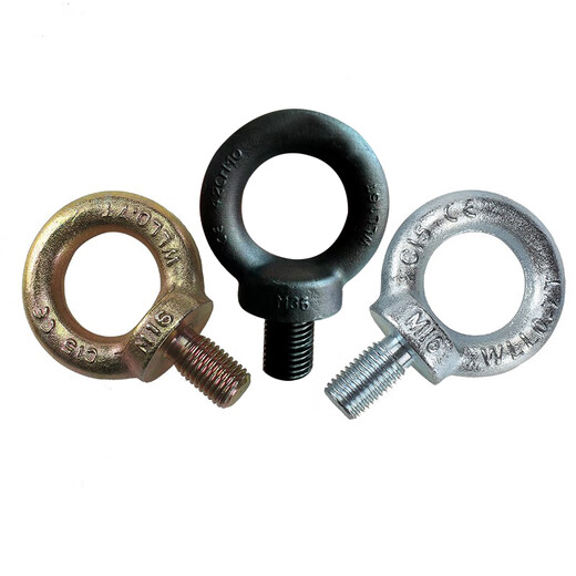 Haiao German standard German standard mold stainless steel lifting ring ear screw bolt British lifting extension M8M10M12M16M20 fine tooth 1/2-13 tooth American made lifting ring (carbon steel)