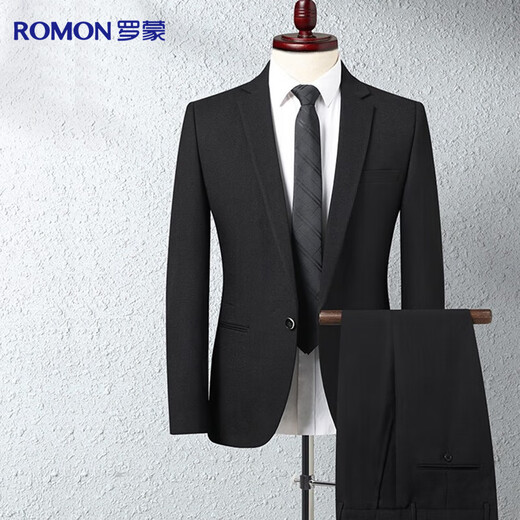 Luo Meng suit men's slim professional formal attire business suit suit groomsmen suit groom suit wedding dress men's suit