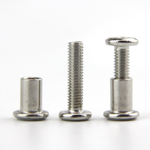 XMSJ Nickel Grande tête plate à verrouillage croix à verrouillage Plywood Strip à pointes Meubles Buts Butt Vis M6M8 6 * 3520