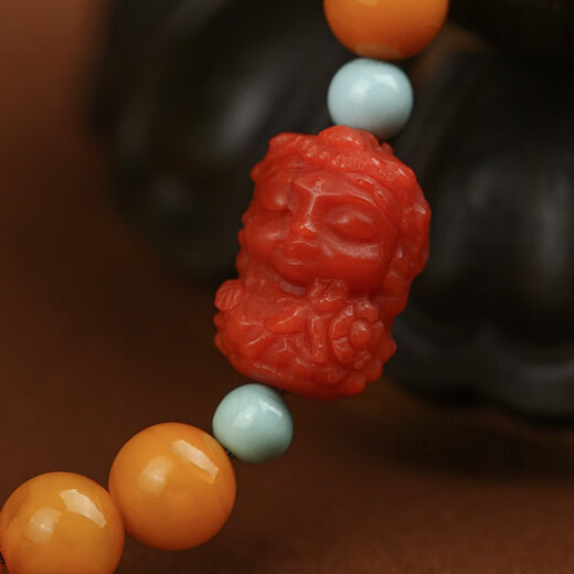 Potala Palace Beeswax Buddhist Beads Bracelet with 108 Buddhist Rosary Beads for Men and Women. New Year’s Birthday Gift for Girlfriend. Beeswax Buddhist Beads with 108 Buddhist Beads.