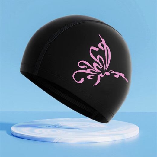 Zailou's new cloth swimming cap for men, women, students, big children, high elasticity, comfortable and breathable, middle-aged and elderly with long hair. Free nose clip and earplugs for collection.