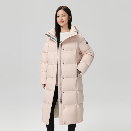 Fliegen im Schnee [Goosevelt] neue Mode und vielseitige große Taschen, Long Hooded Damens Down -Jacke für Frauen, Bewa Powder 1695 S 160/84a