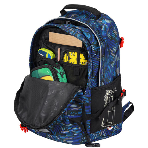 Lego Lego Schoolbag Student Sackepack Children Children 1-3-3-6 sac à dos éclaire le cadeau Burden Male Blue 20041