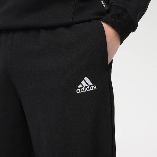 阿迪达斯（adidas）男裤运动裤子男 2025冬季新款休闲裤加绒保暖耐磨透气 GK9273/针织直筒/白标 2XL