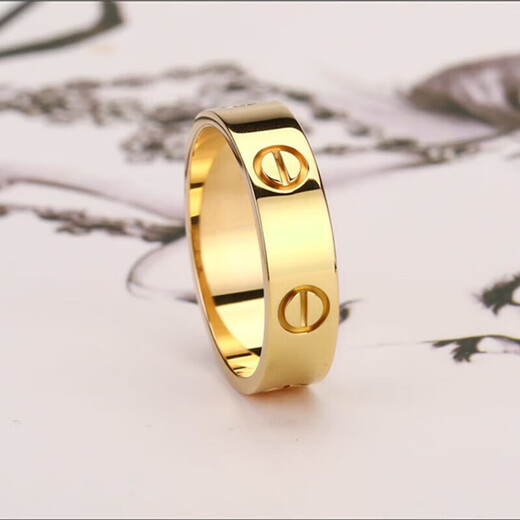 Cartier (Cartier) ring, same style for men and women, LOVE wedding 5.5 mm wide pair of rings, wedding ring, pre-sale Chinese Valentine's Day gift B4084600 18K gold 46