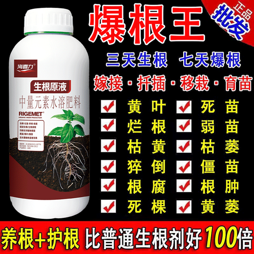 Powerful rooting solution imported from Germany, green plant rooting and seedling strengthening agent, potted flowers, vegetables, succulents, hydroponics, seven days for rooting, three days for rooting, 30g, 1 bottle