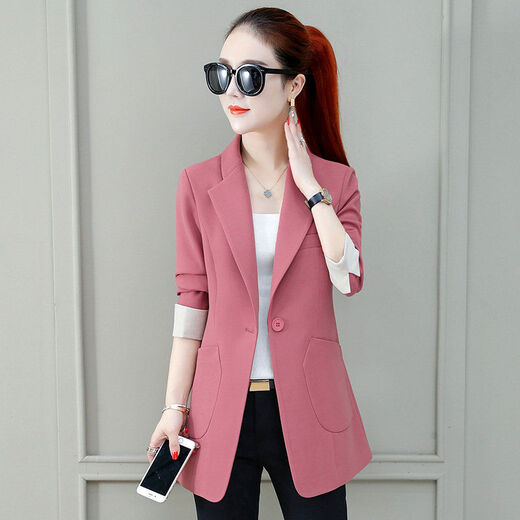 Zhidou Dou Dou Small Suit Veste pour femmes 2021 Vêtements d'été printemps et automne Nouveau gingembre à la tendance du haut de la longueur et du gingembre 9859 pour 96-105jin [Jin est égal à 0,5 kg]))