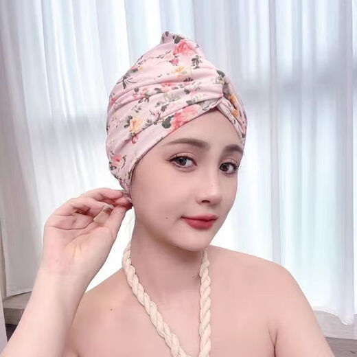 Zailu long and short hair, fashionable and cute ear-protecting fabric swimming cap, good-looking, hot spring swimming cap for women with small face, 2001 black Mickey hat + nose clip earplugs