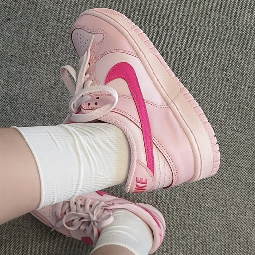 Nike (Nike) Dunk Dunk Low Damen Blue White Pink Classic Klassische, vielseitige, rutschfeste, weastresistente Low-Top-Casual Sports Schuhe DH9765-600 Pink 36.5
