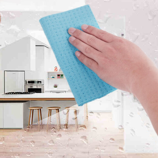 Plazotta seit 1893 Germany multi-purpose super absorbent kitchen dish towel, floor rag, scouring pad not easy to shed lint, six-piece pack