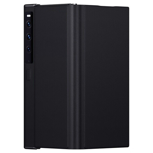 STRYFER适用华为MateXs2手机壳真皮翻盖式全包折叠屏华为mate xs2典藏版华为xs2手机壳男款牛皮套-典雅黑