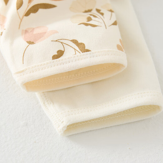 童泰（TONGTAI）婴儿和服半背衣纯棉四季0-3个月新生儿衣服宝宝居家上衣2件装 黄色（双层护肚款） 52 码(建议0-2个月身高50-55cm)