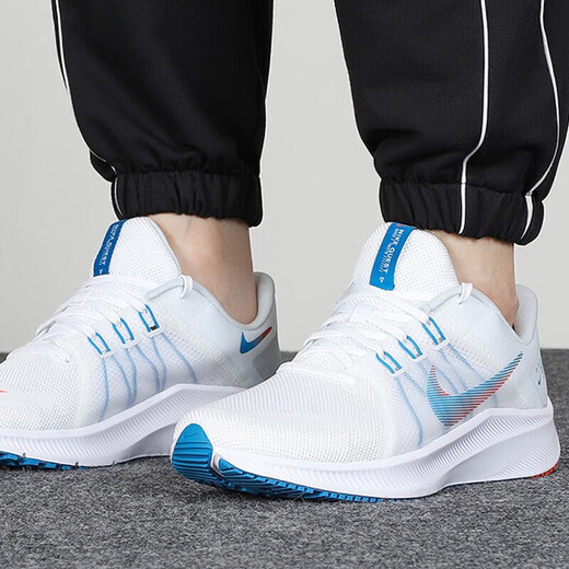 
Nike (NIKE) men's shoes Spring new sports shoes REVOLUTION 7 mesh breathable casual shoes lightweight cushioned running shoes DA1105-101/QUEST 4/white and blue flying line 42.5