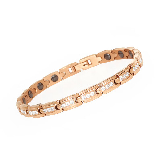 Fat Donglai's same 18K rose gold bracelet feels niche, light luxury, colored gold for women, does not fade, temperament rose gold (+ adjuster) 20cm