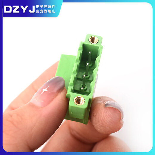 Wall-mounted fixed panel 2EDGWC5.08 weld-free butt flange frame plug-in terminal connector 2P socket + plug + shell