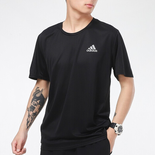 阿迪达斯 （adidas）男装 运动休闲纯棉圆领透气短袖T恤上衣GP4885海外直邮 HI3291 XXL
