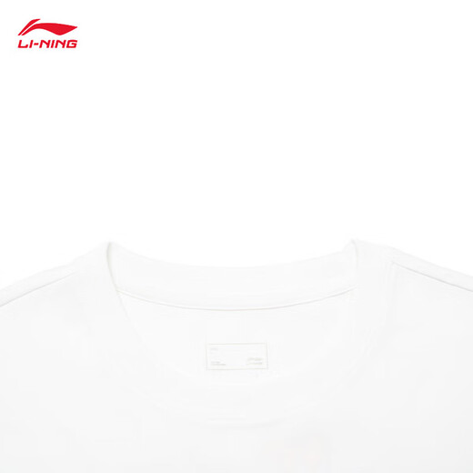 
Li Ning (LI-NING) Herbal Tea丨Anti-bacterial short-sleeved T-shirt for men and women summer print ice-sensing outdoor loose top AHSU687 standard white-1 M