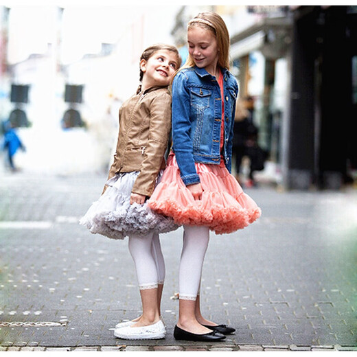 Xin Yueqing girls tutu skirt French tutu skirt suit children girls small and medium-sized children's skirt convex rabbit tutu skirt bean paste powder 125 M 5-7 years old