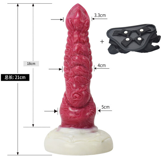 FAAK HEUNE DE NOUVEAU COULEUR MIXE COLOCE SILICONE MENS ANIMALES ANIMALS Les hommes et les femmes portent un pénis animal