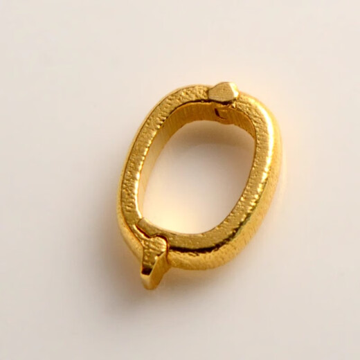 Fat Donglai's same style 18k gold universal buckle plated pendant buckle buckle connecting buckle accessories bracelet necklace accessories ancient gold buckle - small size