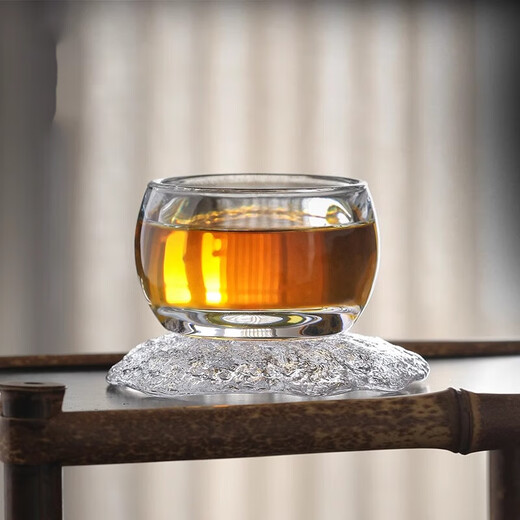 Herren -Tee -Trinken Master Tasse Kristall Tee Tasse Japanische Hand Presse Tasse Wasabi Tasse Pu'er Tea Tasse Transparente Glasschale 6180 Geely Cup 35 ml 200 ml