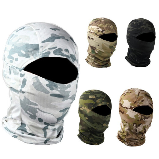 Jiyu Lianchuang CP python pattern camouflage tactical hood cycling protective quick-drying mask camouflage sun protection outdoor turban scarf neck scarf Scorpion black