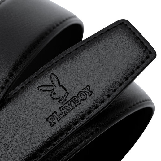 Playboy Belt Men's Cowhide Automatic Buckle Belt Men's Young and Middle-aged Belt Practical as a Birthday Gift for Husband and Boyfriend