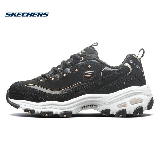 Женская обувь Skechers с уникальным уникальным узором змеи толстые подошвы ретро-ботин
