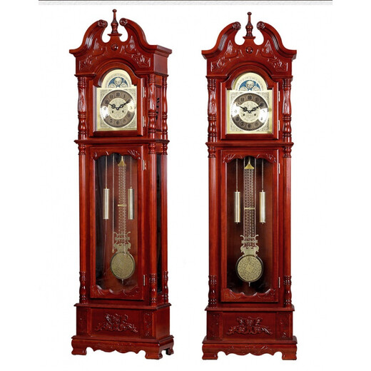 Yunhao floor clock living room German movement European copper mechanical watch villa American Chinese retro time report classic 9922 domestic copper movement