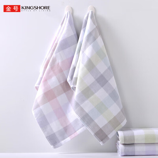Gold type A towel 2 double-layer gauze pure cotton 100% face towel 100% cotton absorbent water towel towel can be used on both sides
