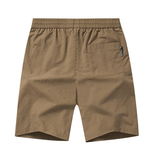 Danser avec le loup [pendante et anti-rides] pantalon décontracté texturé d'été pour short décontracté pour hommes 701 kaki 54 / xl
