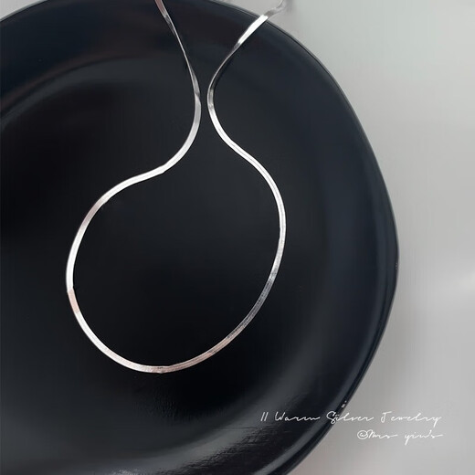 MZMZ Platinum Necklace Women's PT950 Platinum Fashionable Snake Bone Chain Valentine's Day Birthday Gift for Girlfriend and Wife When/Next Day Delivery - Light Luxury Snake Bone Chain Necklace (Hot Selling