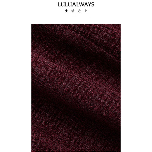 LULUALWAYS I Love Lulu 24 Winter New Style Fashionable Lady High Waist Umbrella Skirt Long Skirt Women Purple XL