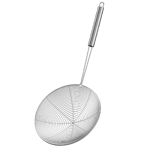 卡洛乐食品级不锈钢漏勺家用厨房捞面饺子油炸过滤网筛笊篱商用火锅捞勺 304线漏勺【小号14cm】单支装