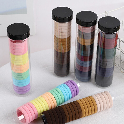 Jiuweiya hair band does not hurt the hair, Korean style seamless rubber band, women's hair tie, high ponytail, does not strangle the hair, hair rope hair accessories JYFQ092 black